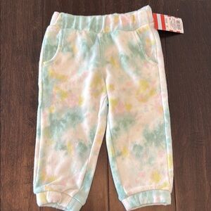 NWT Toddler Girls Cat & Jack Multi color super cozy Sweatpants!